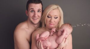 ¡Una sorpresa inesperada! Atenta a lo que hace este bebé durante su primera sesión de fotos