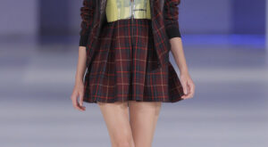 Cuadros y rayas para Selim de Somavilla en el desfile 080 Barcelona Fashion Prim