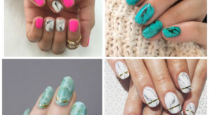 Manicura efecto mármol: ¡la edad de piedra llega a tus uñas!