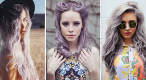 Coloración smokey lila, la versión renovada del granny hair