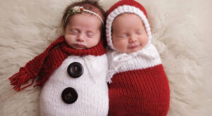 ¡Las imágenes más tiernas! Así celebran los bebés su primera Navidad