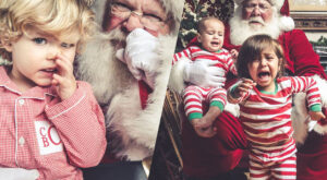 Las fotos más divertidas de niños con Papá Noel