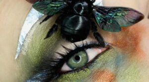 Maquillaje con insectos, la técnica con la que no damos crédito