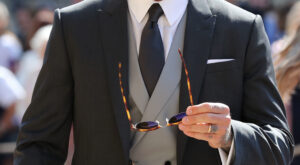 Así fue David Beckham a la boda de Harry y Meghan Markle