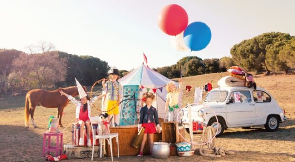 Inspiración circense en moda infantil