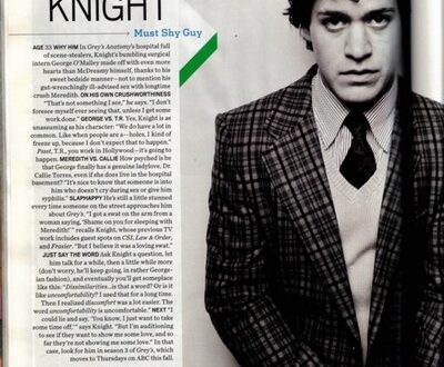 T.R. Knight – el álbum del Club de Fans